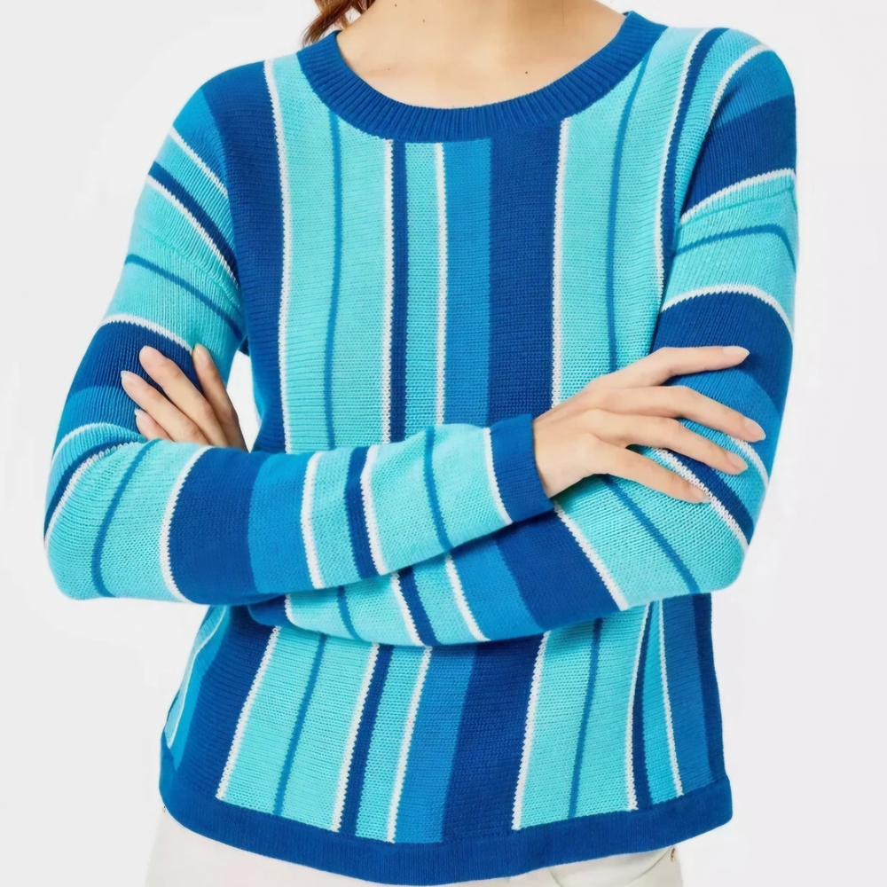 Lilly Pulitzer Striped Blue Sweater